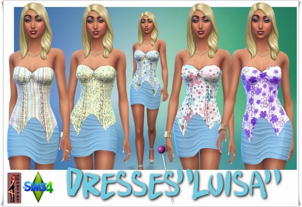  Annett`s Sims 4 Welt: Luisa dress