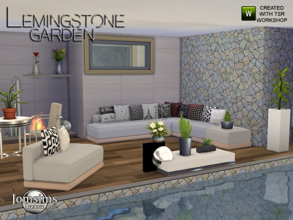  The Sims Resource: Lemingstone Modern Garden by JomSims