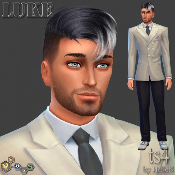  Sims Creativ: Luke by HelleN