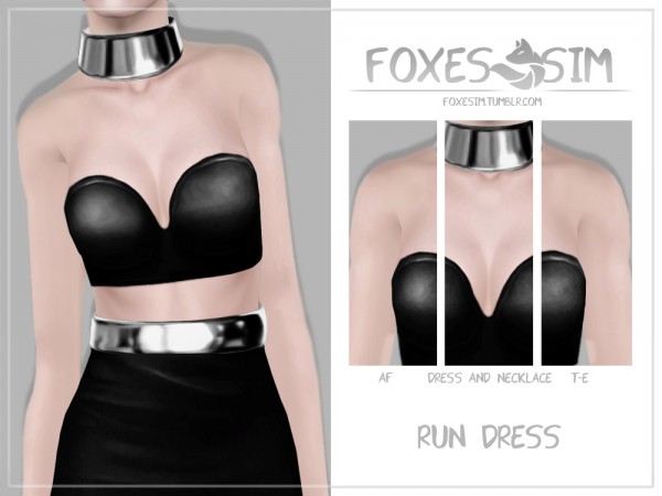  Foxe Sim: Run dress and necklace