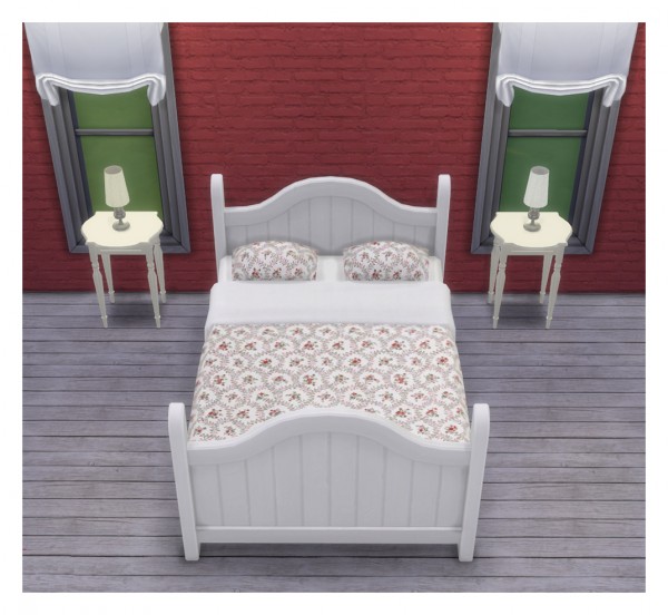  Saudade Sims: 6 Rustic dream beds withm charming IKEA fabric