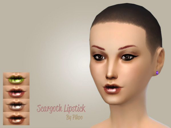  The Sims Resource: Scargoth Lipstick by Pikoo