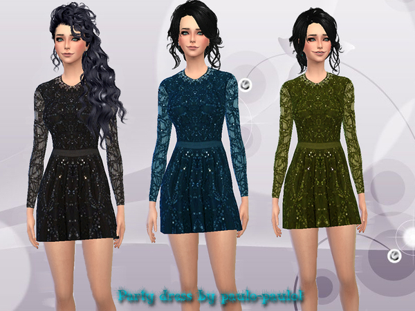  The Sims Resource: Party dress by Paulol Paulol
