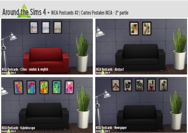  Around The Sims 4: Ikea postcards