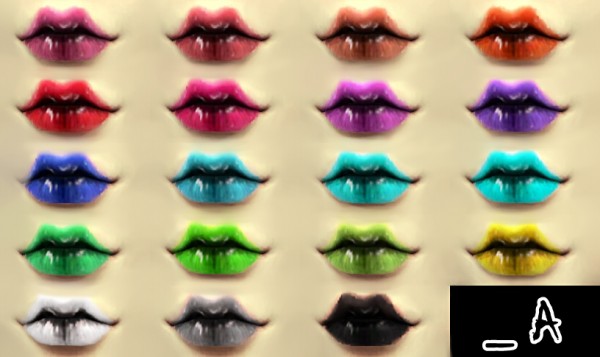 Decay Clown Sims: Glossy Lipstick • Sims 4 Downloads