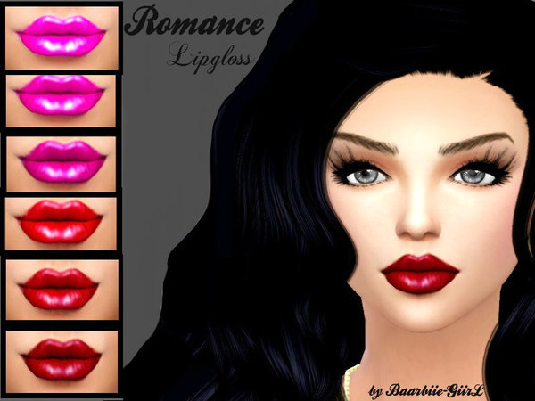  The Sims Resource: Romance Lipgloss by Baarbiie GiirL