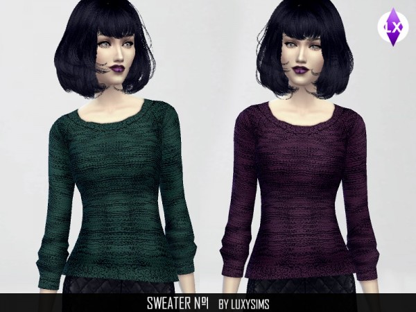  The Sims Resource: Thick wool sweater by LuxySims3