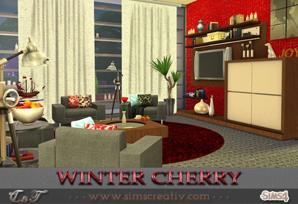  Sims Creativ: Winter cherry by Tanitas8