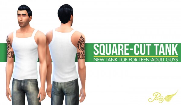  Simsational designs: Square Cut Tank Top