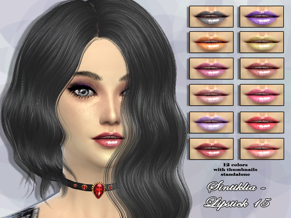  The Sims Resource: Lipstick 15 by Sintiklia