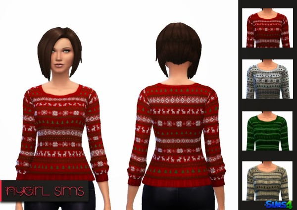  NY Girl Sims: Holiday Sweater