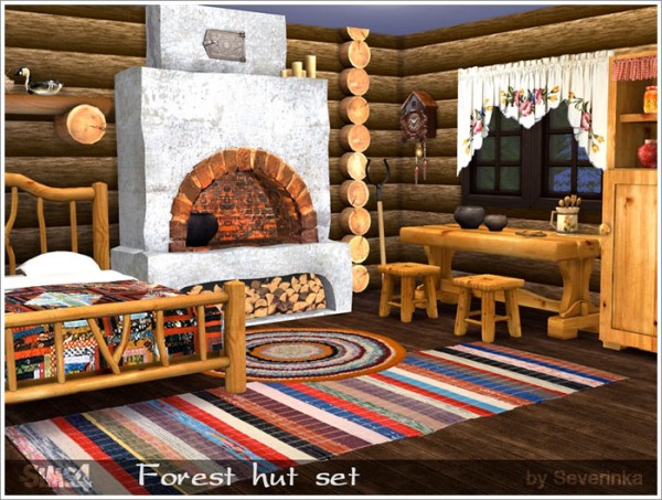  Sims by Severinka: Forest hut set