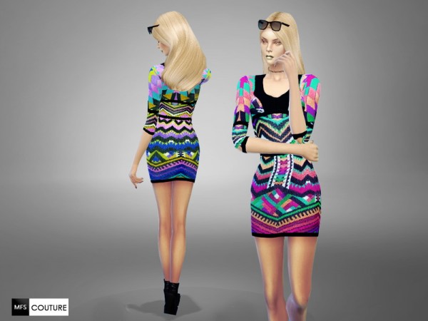  MissFortune Sims: Tatiana Dress