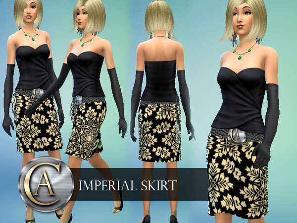  The Sims Resource: Imperial Skirt by AlvaroCeballos