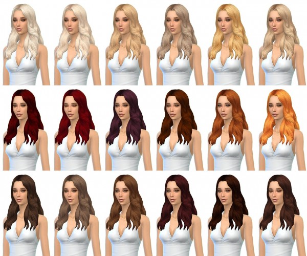  Miss Paraply: Ea hairstyle recolored in 36 colors