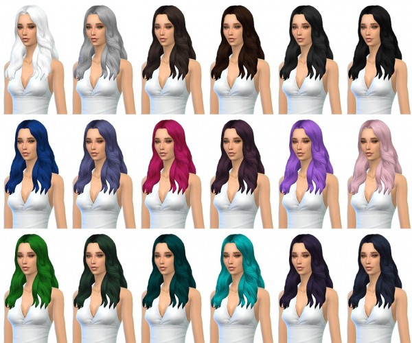  Miss Paraply: Ea hairstyle recolored in 36 colors