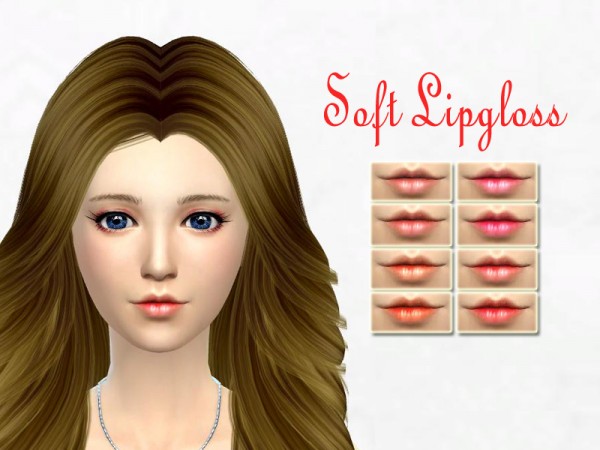  The Sims Resource: Soft Lipgloss by Sakura Phan