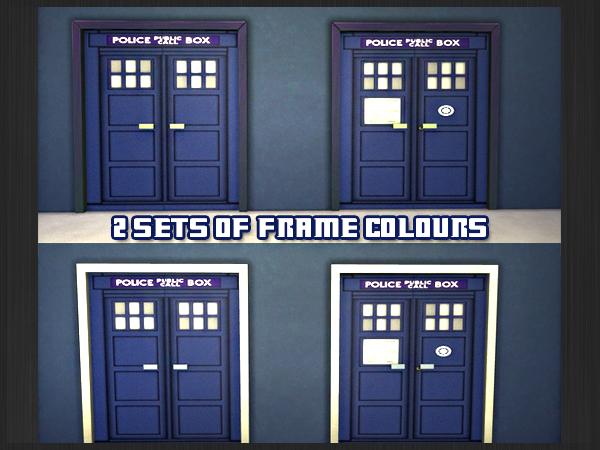  Akisima Sims Blog: Doctor Who inspired doors