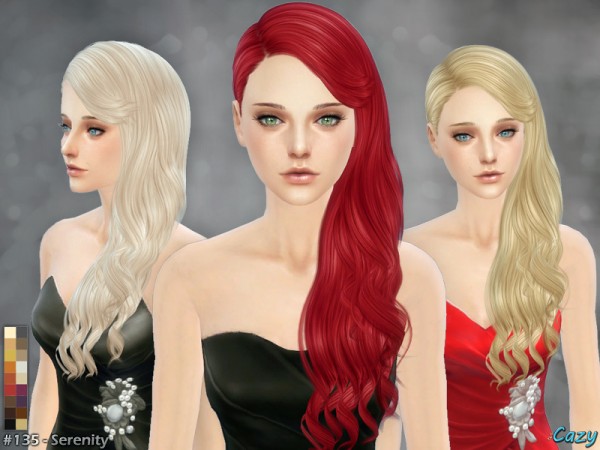  The Sims Resource: Serenity 2 hair by Cazy