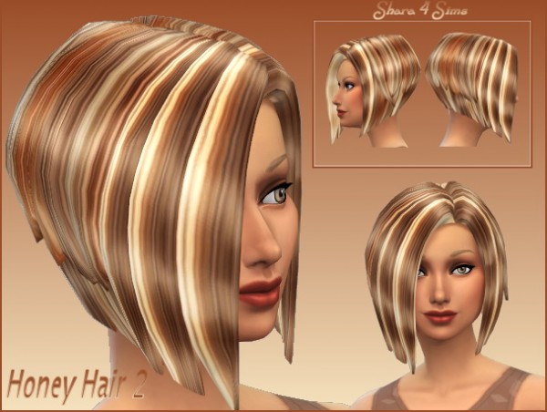  Shara 4 Sims: Honey Hair 2