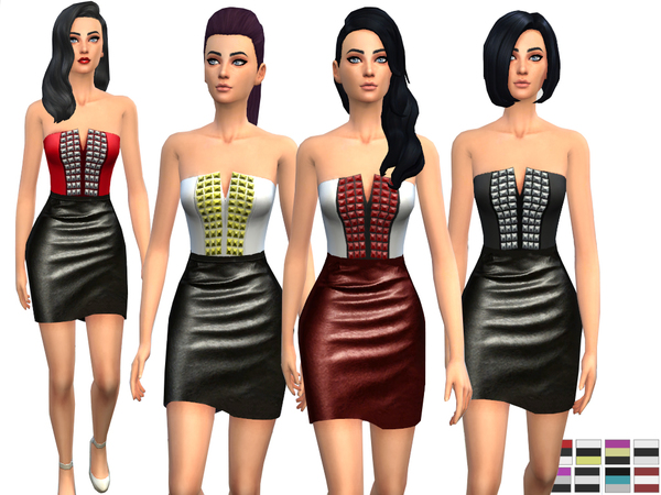  The Sims Resource: Roxanne dress by Weeky