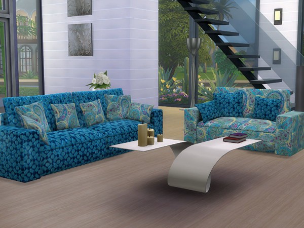  The Sims Resource: Sofa and loveseat Slide Recolors by Pilar