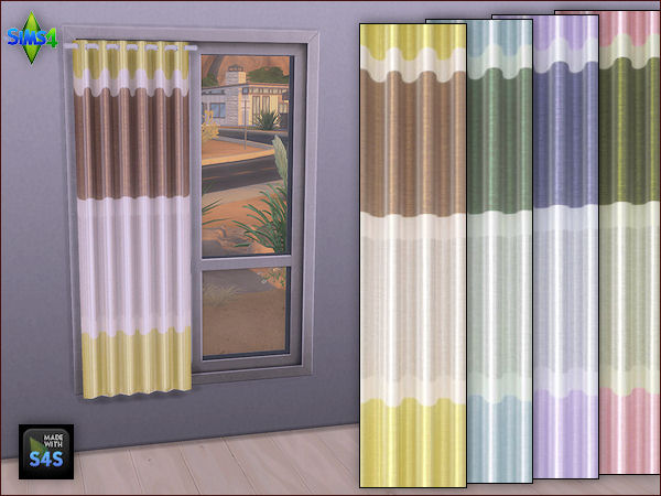  Arte Della Vita: 4 curtains in 4 different colors