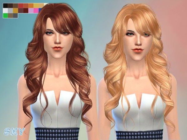  The Sims Resource: Hairstyle 255 by Skysims