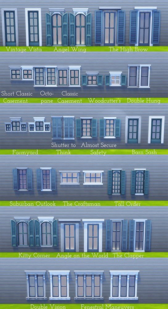  Saudade Sims: 20 windows redone