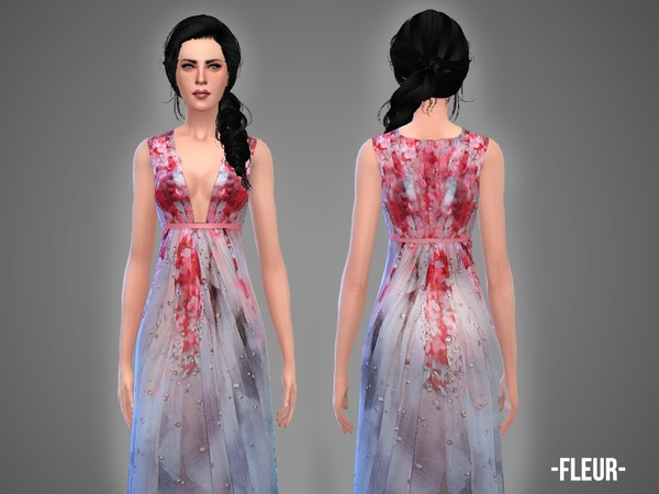 The Sims Resource: Fleur   gown by April