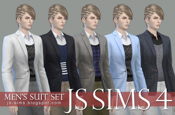  JS Sims 4: Mens Suit Set