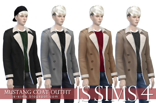  JS Sims 4: Mustang Coat Outfit