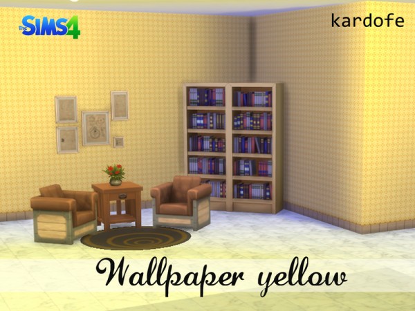 The Sims Resource: Wallpaper yellow by kardofe