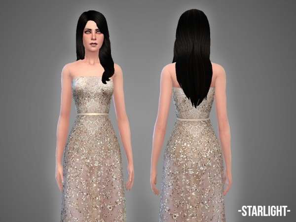  The Sims Resource: Starlight   gown by April