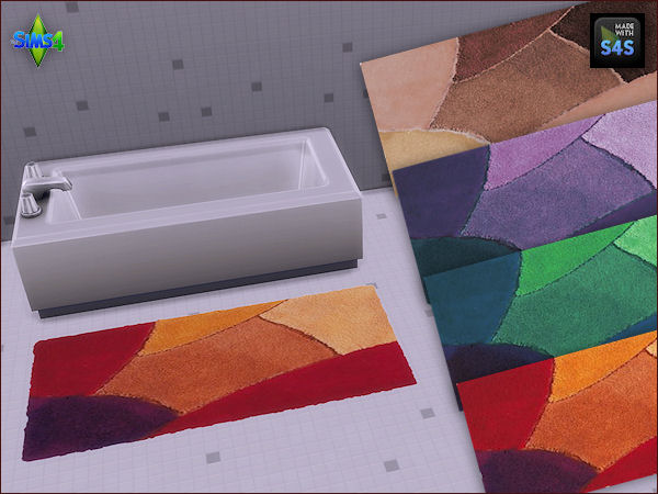  Arte Della Vita: 4 bath rugs in 4 different colors