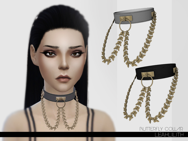 The Sims Resource: Butterfly Collar by Leah Lillith