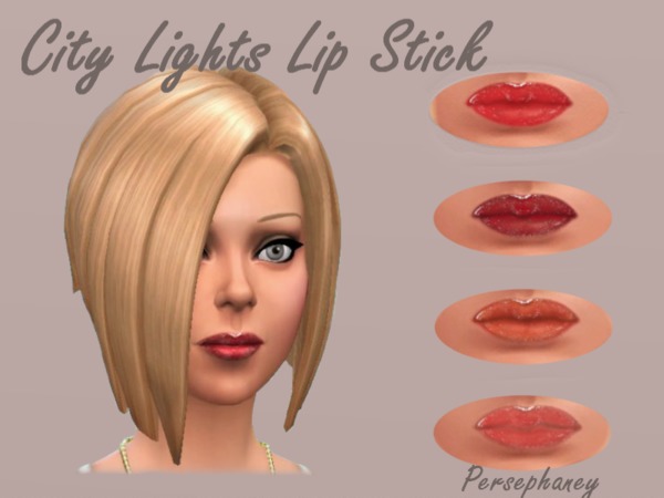  The Sims Resource: City Lights Lipstick by Persephaney
