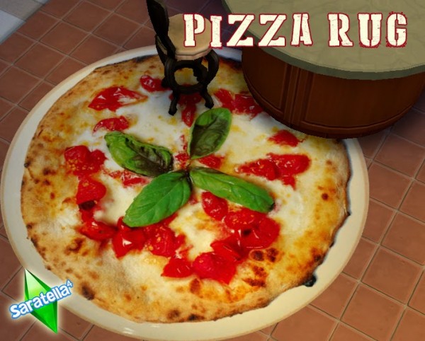  The Sims Resource: Pizza rug