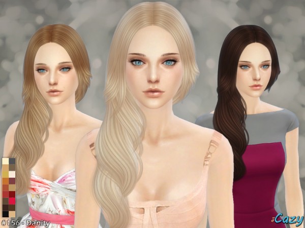  The Sims Resource: Danity Hairstyle by Cazy