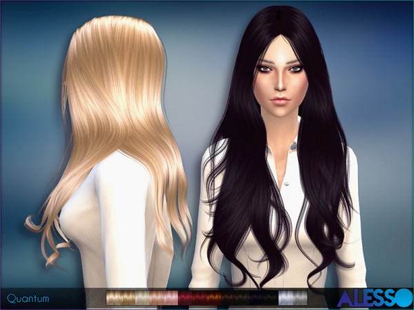  The Sims Resource: Quantum hair by Alesso