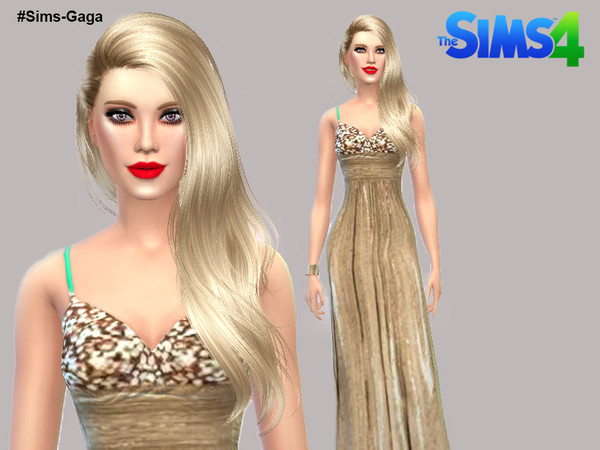  The Sims Resource: Long Dress by Sims Gaga