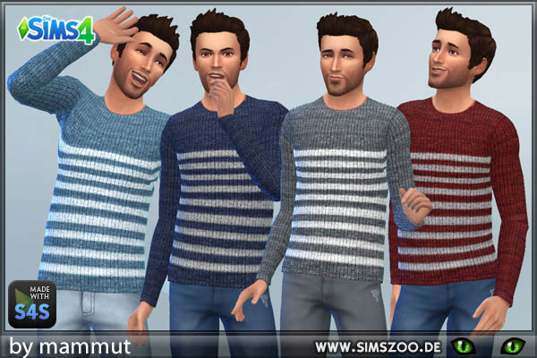  Blackys Sims 4 Zoo: Knit Sweater recolored by Mammut