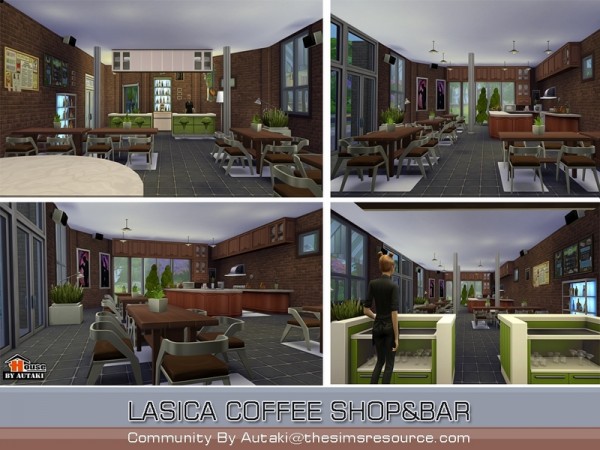  The Sims Resource: Lasica Coffee Shop by Autaki