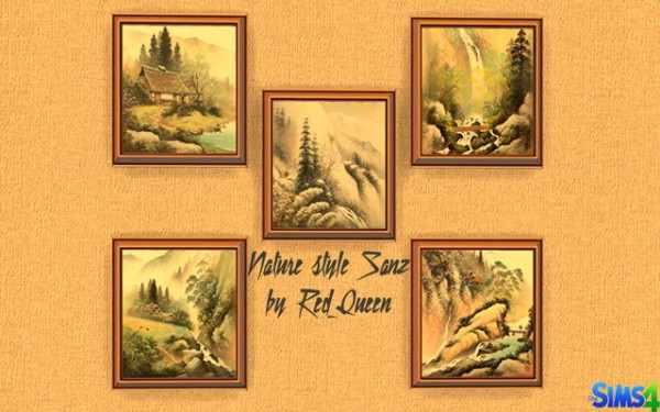  Ihelen Sims: Nature style Sanz Painting by Red Queen