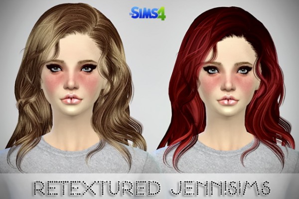  Jenni Sims: Newsea Hello Hair and SkySims hair 252 retextured
