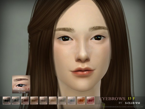  The Sims Resource: Eyebrows 15 F by S Club