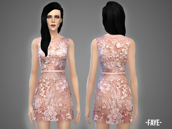  The Sims Resource: Faye   dress by April
