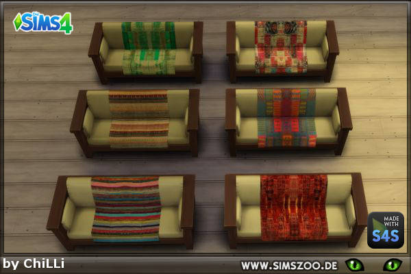  Blackys Sims 4 Zoo: Sofa by ChiLLi