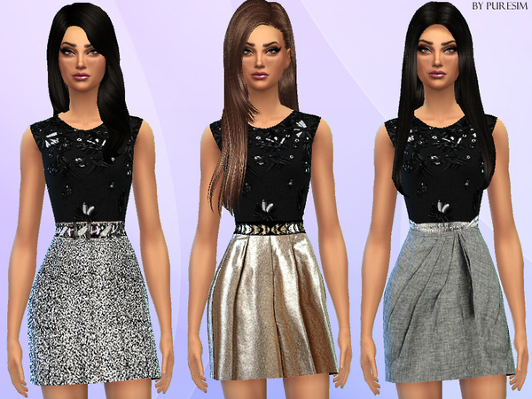  The Sims Resource: Glamorous Dresses by PureSim