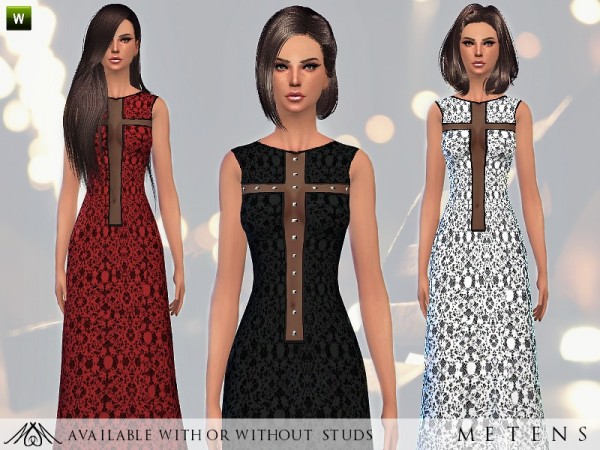  The Sims Resource: Nocturne Dress by Metens